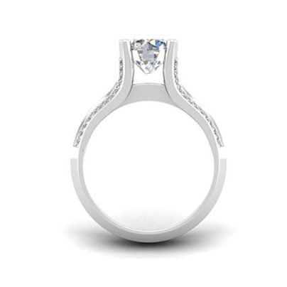 mens half eternity band standing view