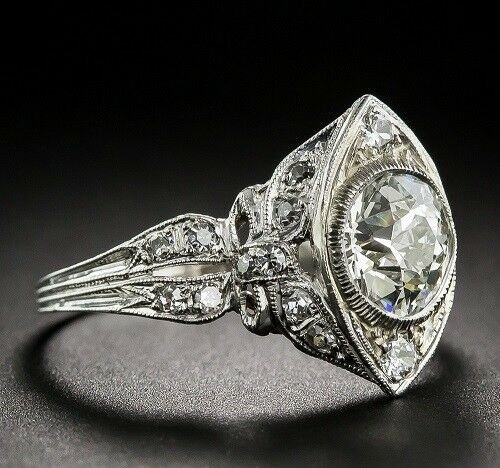 3.20 CT White Round and Pear Cut Diamond Engagement Wedding 925 Silver Ring