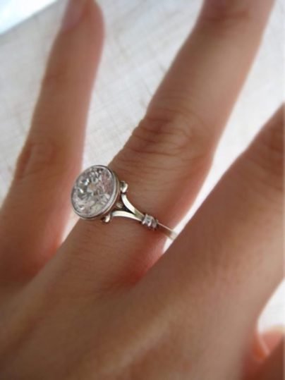 925 Sterling Silver 2.00 Ct Marquise Cut Moissanite Solitaire Engagement Ring 