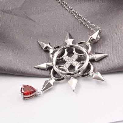 Chakram Necklace Kingdom Hearts Wedding Jewelry Ring Axel Sora Kairi Riku Cosplay Jewelry Nerdy Geek Video Game Keyblade Star SJ8179