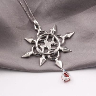 Chakram Necklace Kingdom Hearts Wedding Jewelry Ring Axel Sora Kairi Riku Cosplay Jewelry Nerdy Geek Video Game Keyblade Star SJ8179
