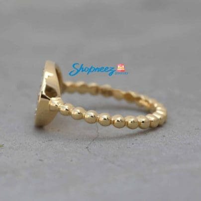 0.45 CT Moissanite Band | Yellow Gold Wedding Ring | Moissanite Engagement Ring | Gift For Her | Gold Ring | Unique Wedding Ring SJ8274