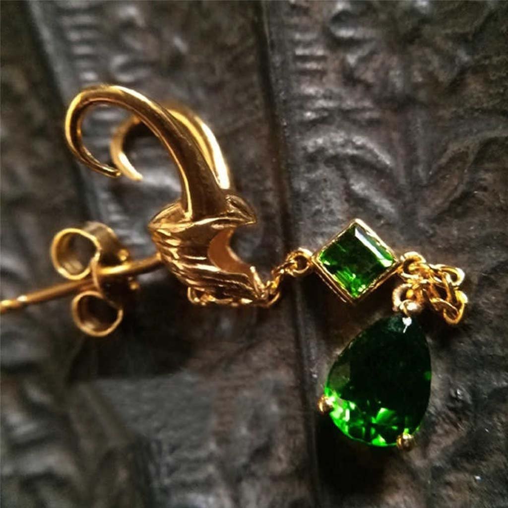 Loki Helmet Earrings Charm Jewelry 14K Gold Over on Solid 925 Sterling