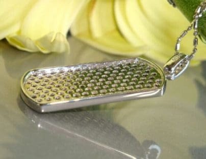 3.45Ct Round Cut Black Diamond DOG TAG Pendant Without Chain 925 Sterling Silver SJ8458