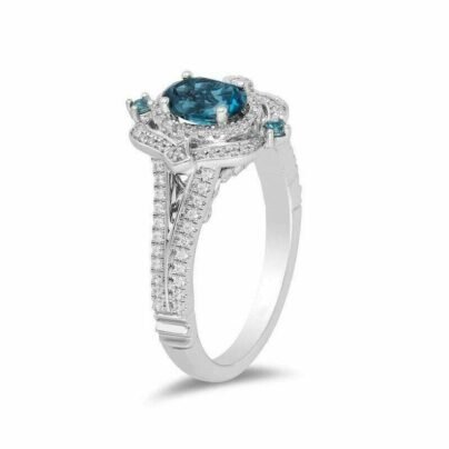 New Collector's Edition Enchanted Disney Cinderella 70th Anniversary Topaz Ring SJ7125