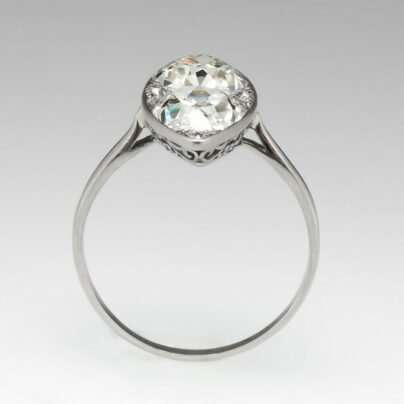 Fine Antique Pear Shape 925 Sterling Silver With Twin 3.71 CT CZ Women's Ring SJ2310