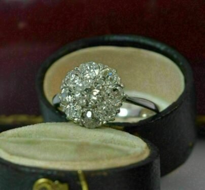 2.50Ct Round-Cu Brilliant Diamond Halo Engagement Ring 14k White Gold Finish 