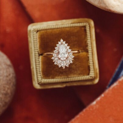 Pear Cut Moissanite Ring Pear Engagement Ring 925 SIL Wedding Ring Pear Solitaire Ring Pear Anniversary Ring Promise Ring SJ10119